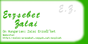 erzsebet zalai business card